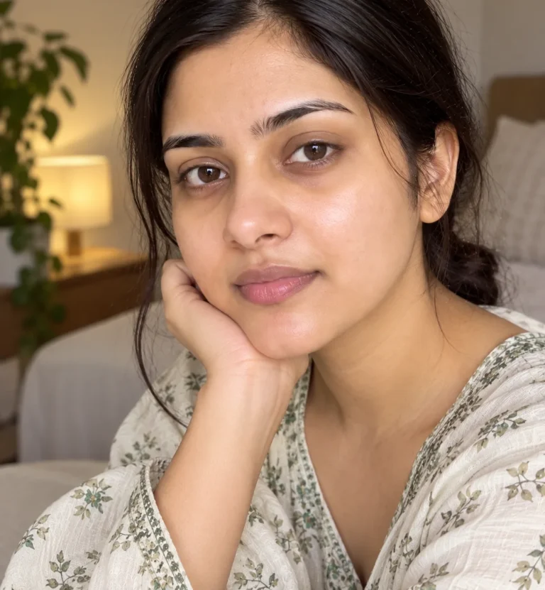 Illustration of soft, glowing skin