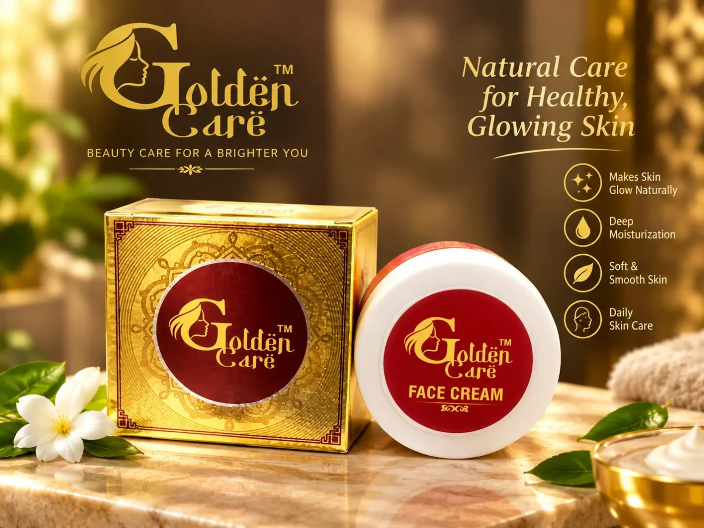 Golden Care natural care for healthy glowing skin